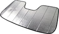 Custom Fit Car Sun Shade Windshield | Sun Visor | Car Window Shades | Fold Up Front Sunshade Visor | Compatible with BMW F25 X3 2011-2017 | CFS-032-S | Silver & Grey 1-pc Set