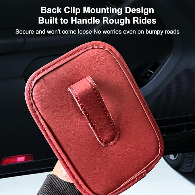 VOJKOREL Universal Door Water Cup Holder, car Multi-Function Storage Rack, car seat Back Beverage Holder, Suitable for Water Cups, Mobile Phones, Drinks, Coffee, etc.(red)
