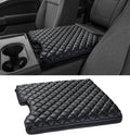Thickened Center Console Armrest Cover for 2015-2025 Ford F150 Accessories, PU Leather Middle Console Protective Cover, Arm Rest Box Lid Cushion, Fits Only 40/20/40 Jump Seat Console