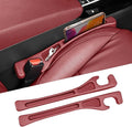 Car Seat Accessories, Car Seat Gap Filler, Car Organizers and Storage with Phone Holder, Car Interior Accessories Fit Sedan SUV Truck -2PCS Red