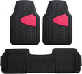 New Title: FH Group Car Floor Mats - Heavy-Duty Rubber Floor Mats for Cars, Universal Fit Full Set, Trimmable Automotive Floor Mats, Climaproof Floor Mats for Most Sedan, SUV, Truck Floor Mats Pink