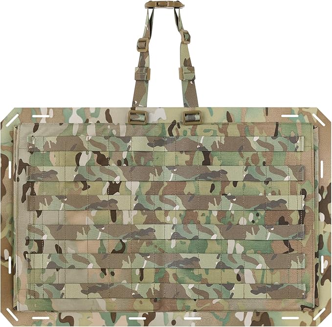 Molle Panels for Car Back Seat, Tactical Seat Back Organizer Covers for Vehicles Truck, Tactical Car Accessories Foldable for Universal Automotive (MC-Foldable)