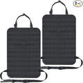 IronSeals 2 Pack Car Seat Back Organizer, Tactical Molle Panel Sag Proof Vehicle Seat Cover Protector Nylon Car Seat Back Hanger Bag Pad