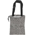 UUCBTAH Car Trash Bag Hanging Hexagonal Geometric Car Trash Can for Back Seat Waterproof Car Trash Bin with Adjustable Straps and Drawstring for Car Accessories Vehicle Travelling Camping
