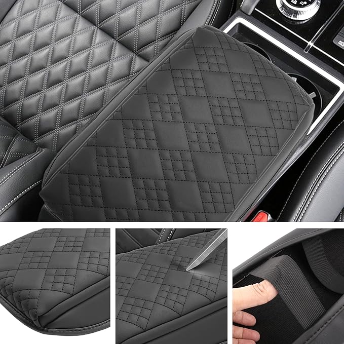 SXCY for 2025 2026 Mitsubishi Outlander Sport Armrest Cover for 2021-2025 2026 Mitsubishi Outlander Sport Accessories 2025 2026 Outlander Sport Center Console Cover Middle Console Cover Cushion