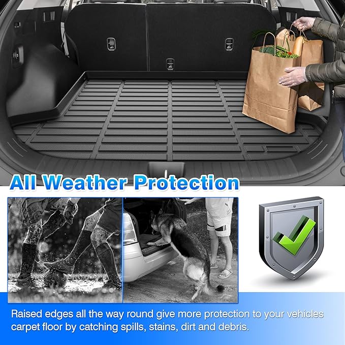 Cartist Floor Mats and Cargo Liner Fit for Kia Sportage 2023-2025 2026 (Only for Hybrid) All Weather Floor Mat for Sportage Accessories Heavy Duty Waterproof