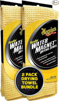 Meguiar's Microfiber Towel, Water Magnet, 2 Pack | Car Drying | Super Absorbent | Scratch-Free