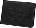 HARFINGTON Car Registration and Insurance Holder PU Leather Vehicle Glove Box Organizer Storage Accessories Car ID Holder with 10 Pockets for License ID Card Bank Card Documents, Black