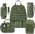Upgrade 1000D Molle Seat Back Organizer with Pouches, Tactical Molle Vehicle Panel Car Seat Cover Protector Seat Back Organizers