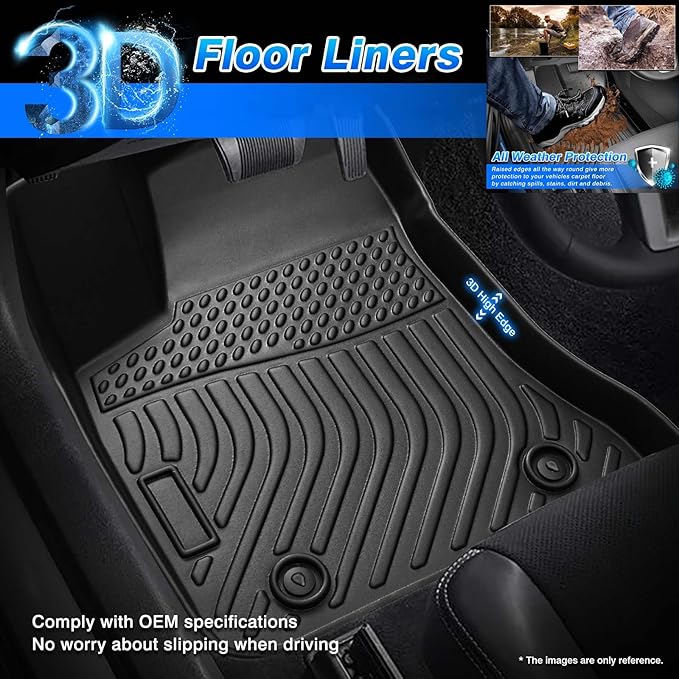 Cartist Floor Mats Fit for Nissan Altima 2019-2025 2026 All Weather Floor Mat for Nissan Altima Accessories Heavy Duty TPE Car Floor Mats Protection