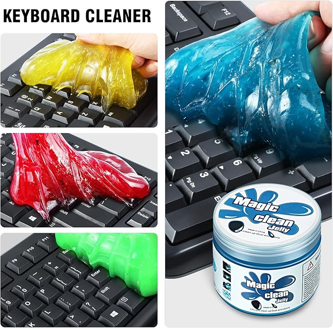 DNA MOTORING 5 Pack Car Cleaning Gels Auto Detailing Tools Cleaning Putty Car Interior Cleaner, Car Jelly Cleaner, Keyboard Cleaner, Car Cleaning Supplies Car Gifts for Men Women, TOOLS-00150
