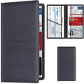 TOURSUIT Car Registration and Insurance Card Holder, Vehicle License Document Glove Box Compartment Organizer, Essential Car Wallet Case for Driver Auto Owners (M Black)