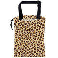 UUCBTAH Car Trash Bag Hanging Brown Leopard Print Car Trash Can for Back Seat Waterproof Car Garbage Can with Adjustable Straps and Drawstring for Car Accessories Vehicle Travelling Camping