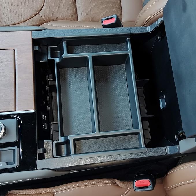 Vehicle OCD - Center Console Organizer Tray for Toyota Tundra (2022-2026) / Sequoia (2023-2026) – Made in USA - NOT compatible with center console safe - SLX184