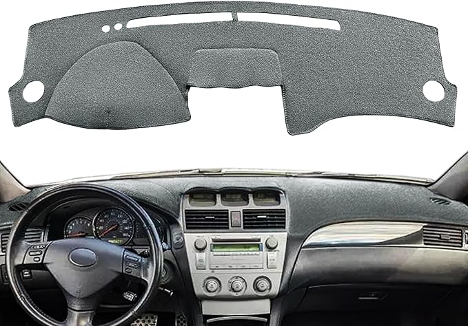 Dash Cover Mat Custom Fit for Toyota Solara 2004 2005 2006 2007 2008 with Cutout for Climate Sensor and Light Sensor, Dashboard Pad Carpet Protector (Dark Gray) F90