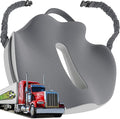 Large Truck Seat Cushion for Truck Driver Seat Cushion - Upgraded Back Support, CertiPUR-US® Certified - Thick Memory Foam, Pain Relief for Hours of Driving, Trucker Approved Big Rig - Gray