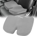 Nilight Car Seat Cushion Gray Velvet Gel Memory Foam Seats Soft and Comfortable Suitable for Daily Life and Driving Relieves Sciatica and Tailbone Pain Improves Drive Vision