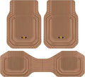 Cat® ToughLiner™ Car Floor Mats - Heavy Duty Trim to Fit Mat for Trucks - Car Mats & SUV Floor Liners for Car - All-Weather Truck Accessories & Odorless Rubber Automotive Mats - Beige