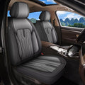 YORKNEIC Fit for Kia K5 Seat Covers Full Set 2021 2022 2023 2024: 5 Seats Waterproof Leather Car Seat Covers Protector (2 Row 5 Seat, Black & Grey)