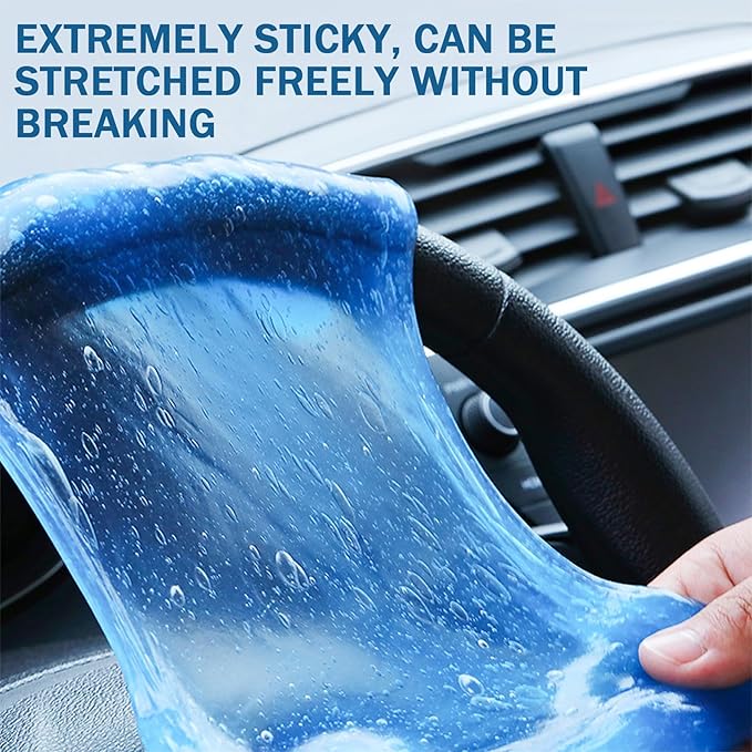 2-Pack Car Cleaning Gel, Auto Detailing Putty for Vents & Crevices, Reusable Dust Remover for Car Interiors Cleaning Gel Putty for Cleaner