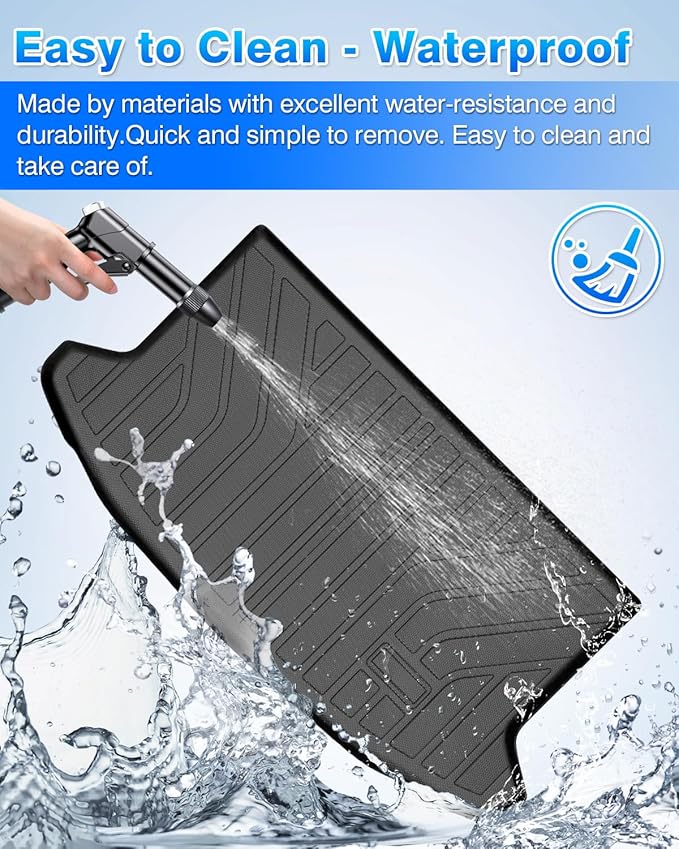 Cartist Floor Mats and Cargo Liner Fit for Kia Soul 2020-2025 2026 All Weather Floor Mat Soul Accessories Heavy Duty Carpet Protection(Only Fit The Upper Floor of The Trunk)