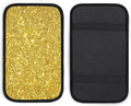 for Beautiful Gold Glitter Sparkles Pattern Car Armrest Cover Auto Center Console Pad Universal Car Decor Handrail Box Arm Rest Cushion Protector Lid