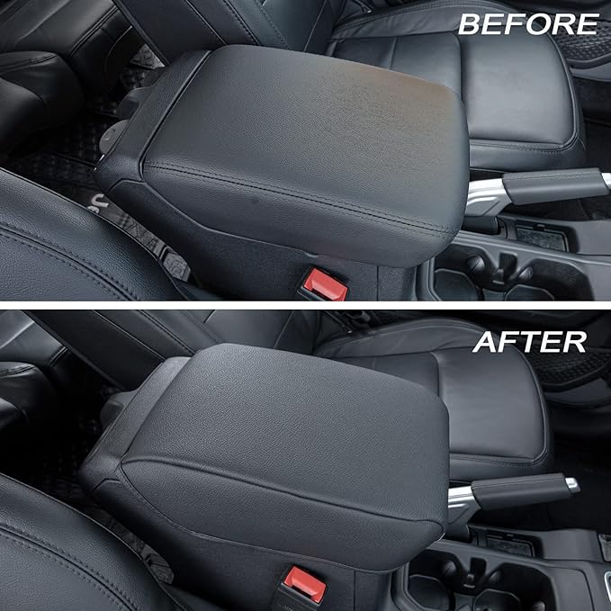 Center Console Armrest Cover Compatible with Jeep Wrangler JL/JLU 2018-2024 2025 and Jeep Gladiator JT Truck 2020 2021 2022 2023 2024 2025, Accessories PU Leather Cushion Protector Pad(Not for JK/JKU)