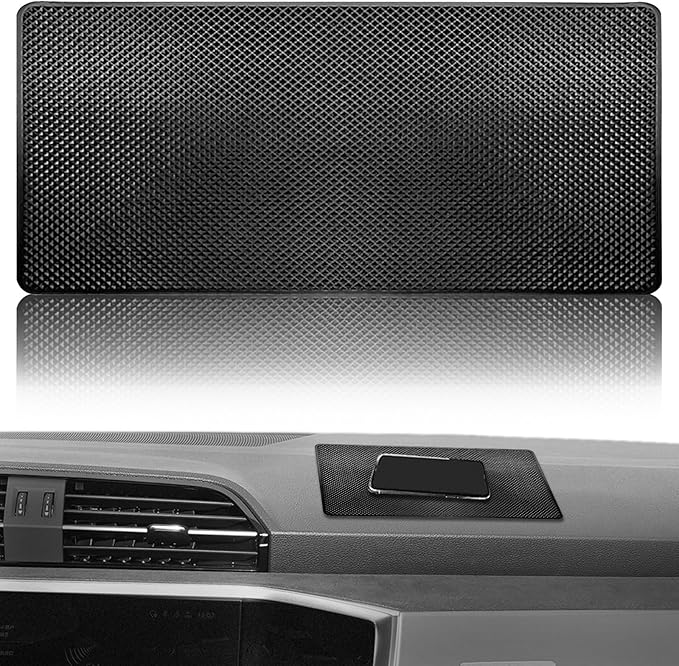 Dashboard mat Rubber Non-Slip mat, 10.6"x5.9" Size car Non-Slip mat, car Dashboard Accessories for car Interior Organizer.