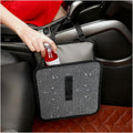 Foldable Rhinestone Car Trash Cans,Hanging Car Trash Bin as Stylish Decorations & Seat Organizer,Large Capacity Cars Garbage Can as Bling Cars Accessories for Women