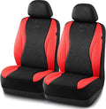 Skechers Car Seat Covers,Leather Seat Covers with GOGA Mat Technology,Waterproof Car Seat Covers Front Seats,Airbag Compatible,Comfort Universal Fit for Most Cars,Vans,Trucks,SUVs,Red