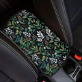 Green Plant Print Armrest Cover for Car Center Console Cover Soft Arm Rest Cover for Most Car,SUV,Universal Fit Car Accessories