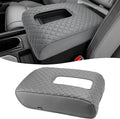 KBH Center Console Armrest Cover for Toyota Tundra 2014-2021, Vinyl Leather Arm Rest Cover for Car, Durable Middle Console Lid Covering, Middle-Cut