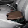 Car Seat Cushion for Ford Mustang 2000-2024, Four Seasons Universal Memory Foam Breathable Non Slip Auto Wedge Seat Pad Sciatica & Lower Back Pain Relief for Driving,Brown