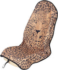 nbnhxnff Sweat Towel Car Seat Cover Protector Front Seats for Gym Workout, Running, Swimming, Beach and Hiking, Waterproof Universal Seat Cover for Car, Trucks, Van & SUV (Leopard, 1pcs Front Seat)