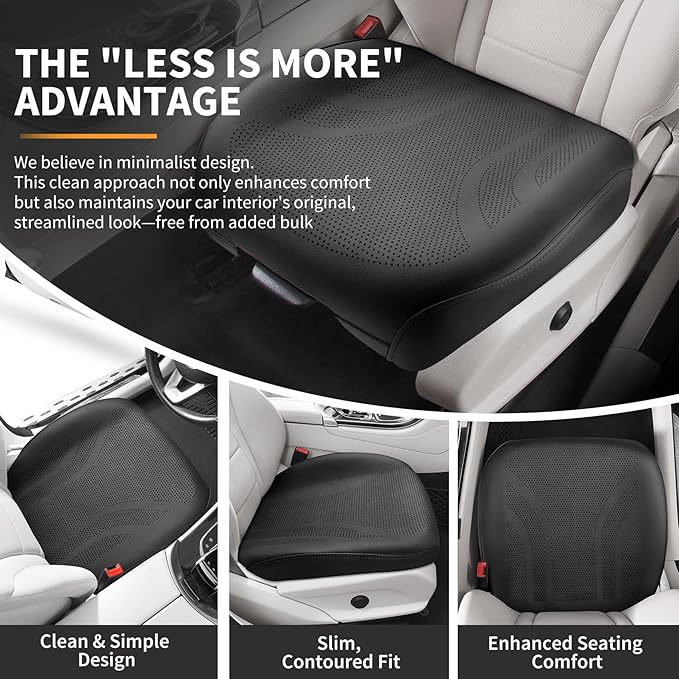CAPITAUTO 2 Pack Seat Covers Front PU Leather Car Seat Covers, Universal Bottom Seat Covers for Cars,Full Wrapping Edge Fits 95% of car (2 Pack Black)