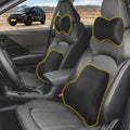 Car Neck & Lumbar Support Pillow Set for Crosstrek, Soft Memory Foam Headrest & Back Cushion, Ergonomic Comfortable Seat Support for Daily Driving and Long Trips Car Interior Accessories