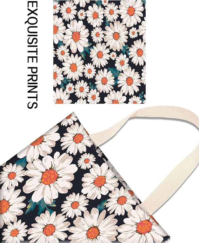 Car Garbage Can, Hanging Car Trash Can Bag for Cute Back Seat Organizer, Retro Daisy