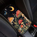 Red Mushroom Center Console Cover Car Center Console Cover Fashion Auto Interior Protect from Pet Claws Car Console Covers Fit for Most Cars, Vehicles, SUVs