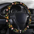 Steering Wheel Covers for Car, Truck, and SUV, Cute Non-Slip Breathable Elastic Steering Wheel, Car Accessories, Universal 15 Inch Leather Cover for Men Women Vantage Mushroom