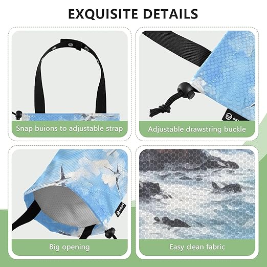 ALAZA Hanging Car Trash Bags Garbage Bag Trash Can for Back Seat Small Seagull Lighthouse 3 Washable Storage Bag Retractable 2 Pack