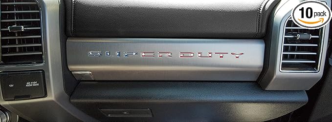 TufSkinz Super Duty Glove Box Letter Inserts - Compatible with 2017-2022 Super Duty