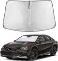 EcoNour Windshield Sunshade for Cars | Full-Coverage Heat & UV Protection | High-Performance Light Blocking Sun Shade | Foldable Design Keeps Interior Cool | Compact Storage- Toyota Camry