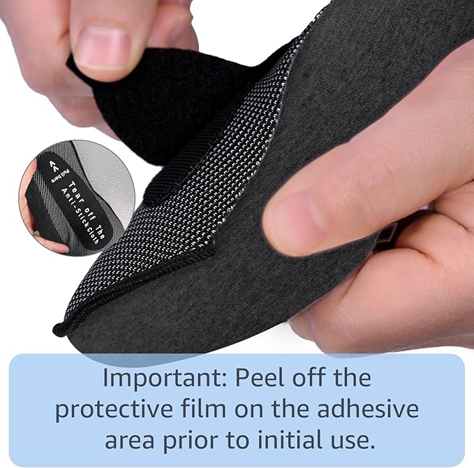 Dujuanus Neck Travel Pillows for Airplanes Memory Foam Neck Comfort Pillow Compact Ergonomic Design Sleeping Essentials for Long Flights Car Rides and Home Use (Black)