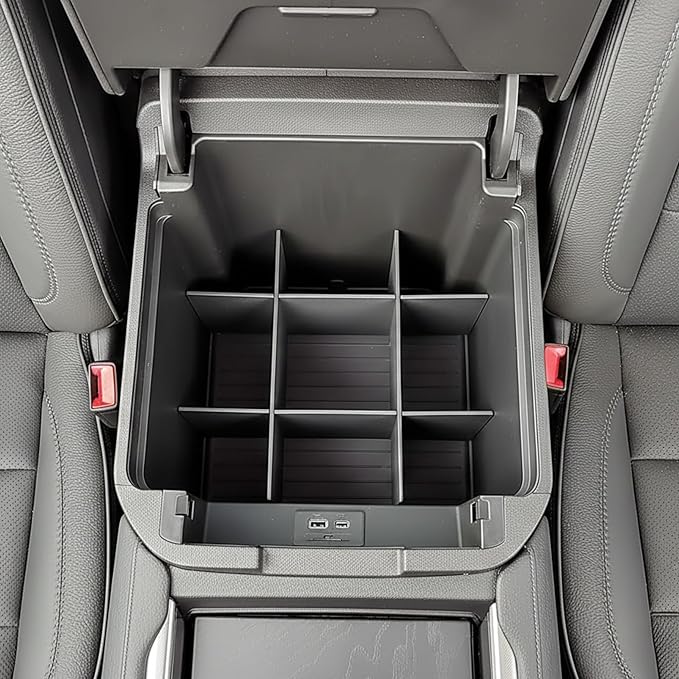 Vehicle OCD - Center Console Organizer for Chevy Suburban/Chevy Tahoe/GMC Yukon/Yukon XL (2021-2026) (NOT for Optional Sliding Console) - Made in USA - SLX171