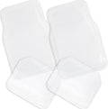 ZONETECH All Weather Full Rubber Clear Car Interior Floor Mats – 4-Piece Set Clear Heavy Duty Car Interior Floor Mats