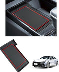 Wireless Charging Mat for 2025 2026 Toyota Camry Accessories Silicone Protective Pad Anti-Slip Center Console Phone Charger Pad Liners Anti-Scratch Heat Insulation Interior Decoration, Red