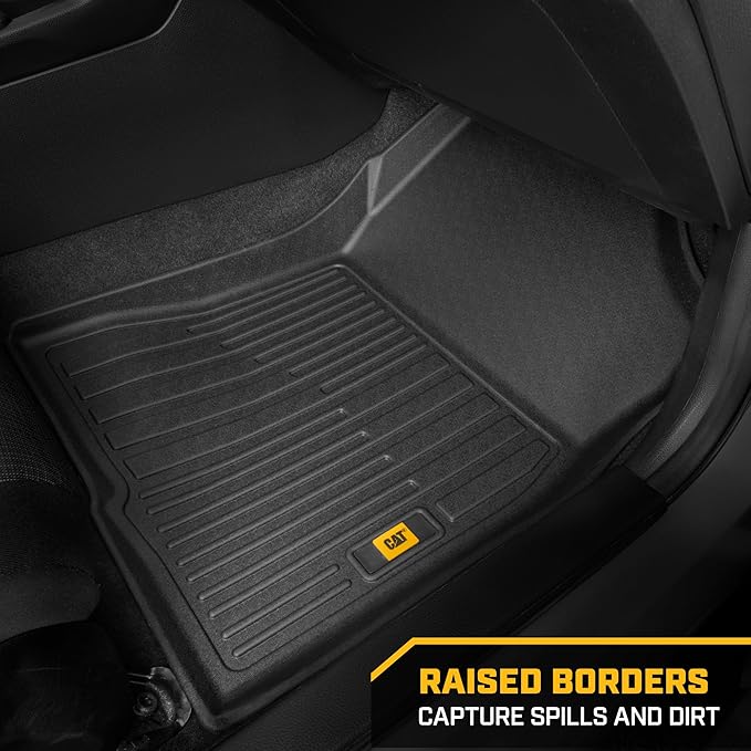 CAT® JustFit™ 3D Custom Fit Floor Mats for Toyota RAV4 2019 2020 2021 2022 2023 2024 2025 - (Not Fit Hybrid) Heavy Duty Car Floor Liners Protection Laser Measured, Toyota RAV4 Accessories