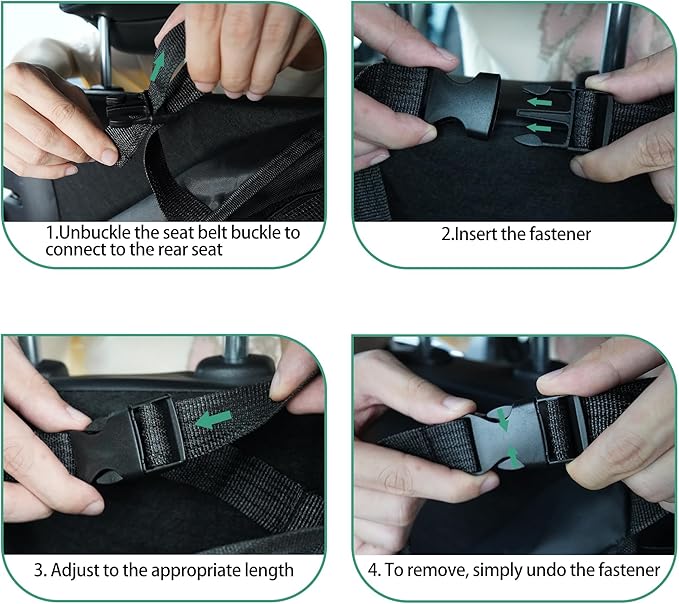 NUWQICD Hanging Car Trunk Organizer Fit For Toyota RAV4 Foldable Large Capacity 41.3x20 inch Backseat Trunk Organizers Storage, Car Accessories Interior, with Multi Pockets Grey