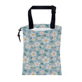Car Trash Bag Chamomile Flowers and Petals Hanging Drawstring Car Organizer and Storage Bag with Adjustable Buckle Canvas Garbage Bin for Back Seat or Hanging Headrest Car Decor Road Trip Essentials