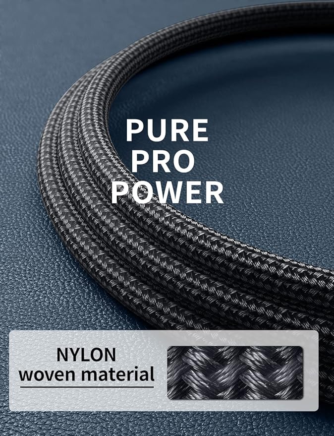 PRAKIE USB C Cable 3FT, 2Pack USB-C to USB-C Charger Cable, USBC Fast Charging Nylon Braided USBC iPhone Charger Cord Compatible with iPhone 16/15/Pro Max/PlusSamsung Galaxy S23/LG and More